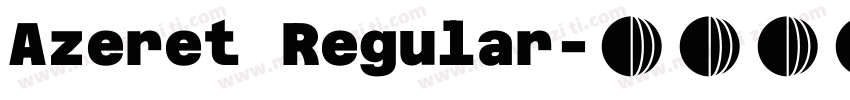 Azeret Regular字体转换